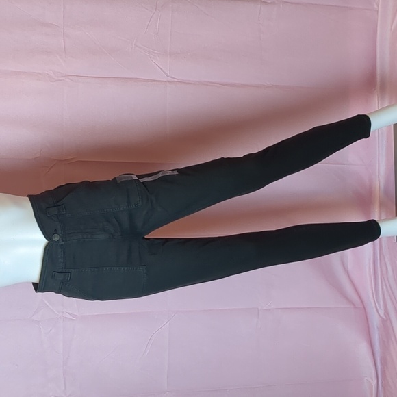 American Eagle Next Level Stretch Black High Waisted Skinny Jeans size 2 - Picture 1 of 12